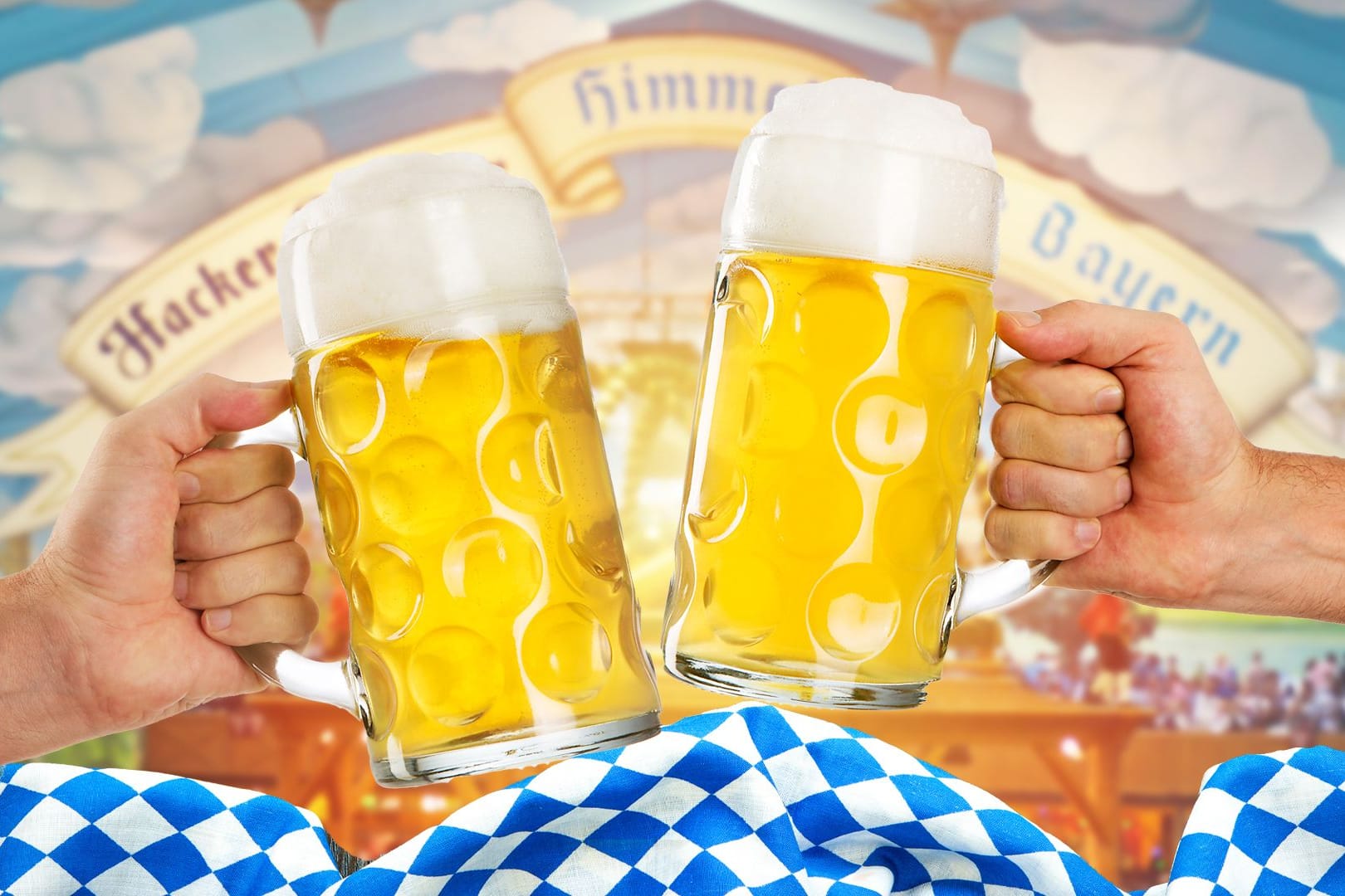 Oktoberfest: Zwei Maß Bier.