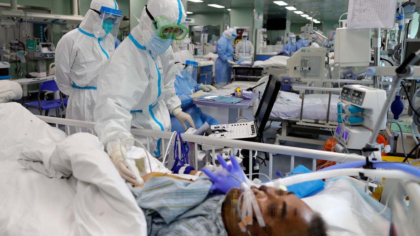 Klinik in Wuhan 2020: Die Stadt gilt als Ursprungsort der Übertragung des Virus auf den Menschen.