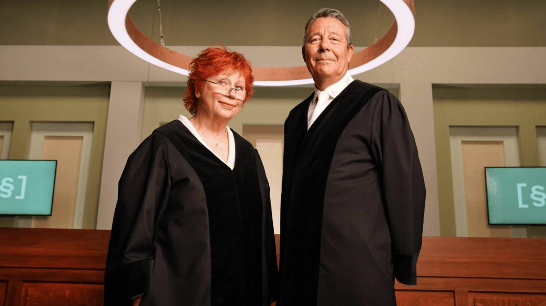 Richterin Barbara Salesch und Richter Ulrich Wetzel feierten TV-Comeback.