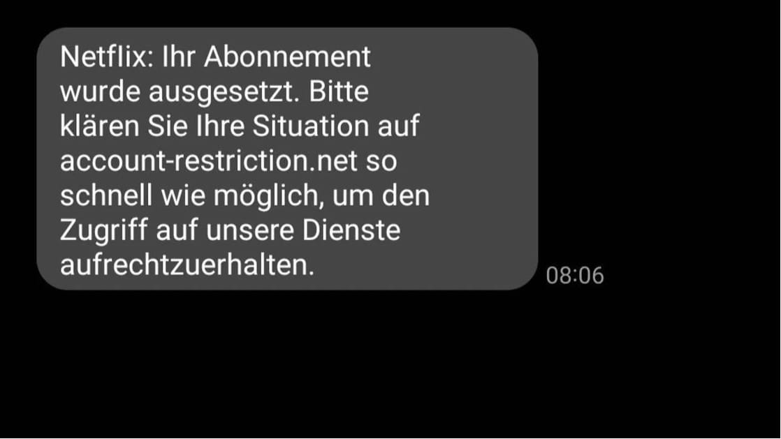 Diese gefälschten Netflix-Nachrichten sind gerade im Umlauf.