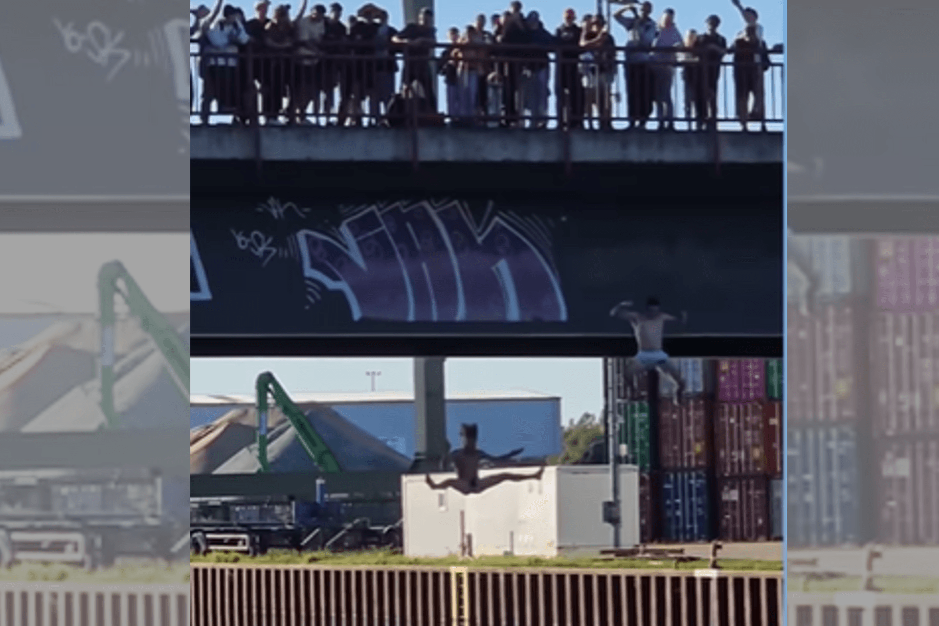 Ein Sprung von einer Brücke (Archivbild): Jan Lange ist bekannt für seine waghalsigen Aktionen.