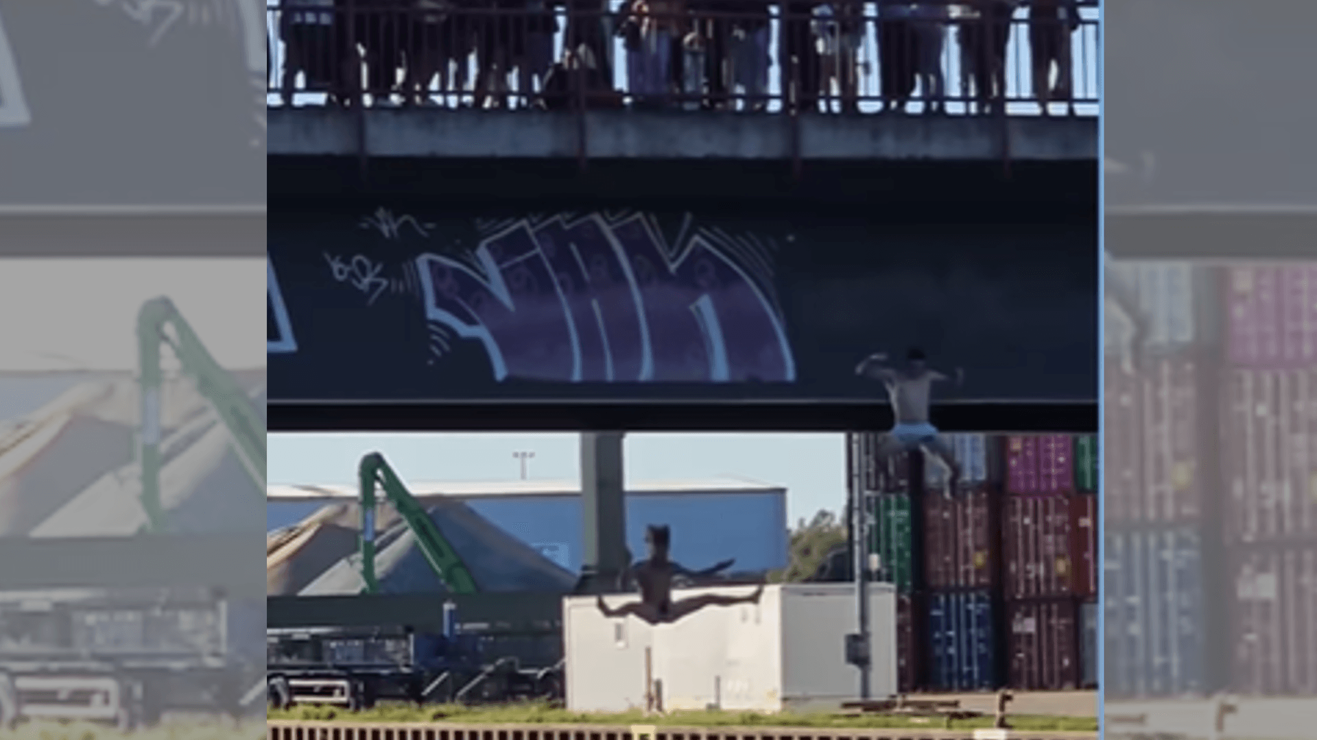 Ein Sprung von einer Brücke (Archivbild): Jan Lange ist bekannt für seine waghalsigen Aktionen.