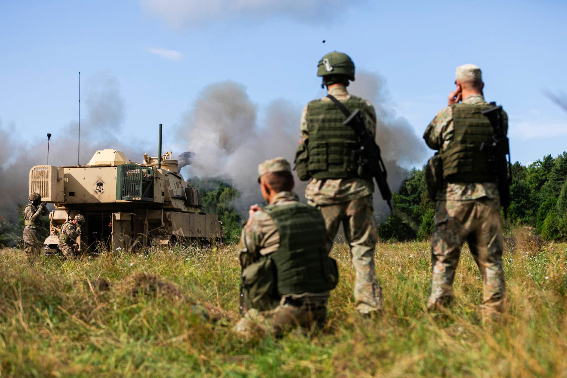 Litauische Soldaten bei einem Manöver: Vor allem im Baltikum wächst die Angst vor einer russischen Invasion.