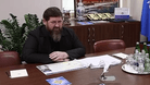 Ramsan Kadyrow bei einem Treffen mit dem Leiter des Ministeriums für Notfallsituationen