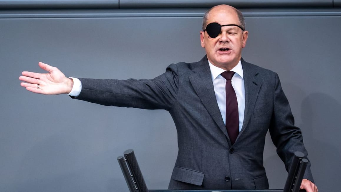 Bundeskanzler Scholz: Am Mittwoch stellte er sich in der Generaldebatte.