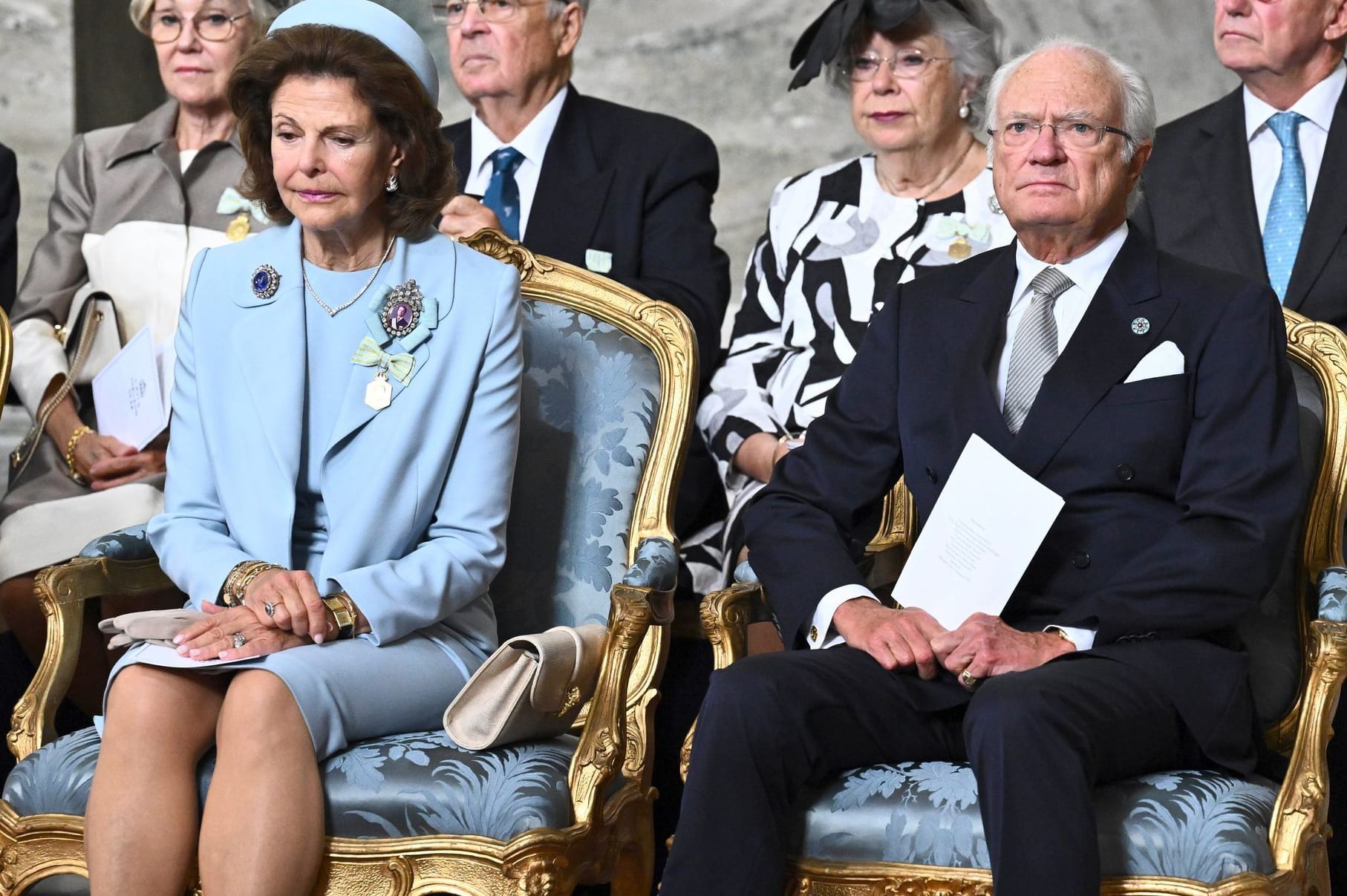 König Carl XVI. Gustaf von Schweden und seine Frau Königin Silvia von Schweden