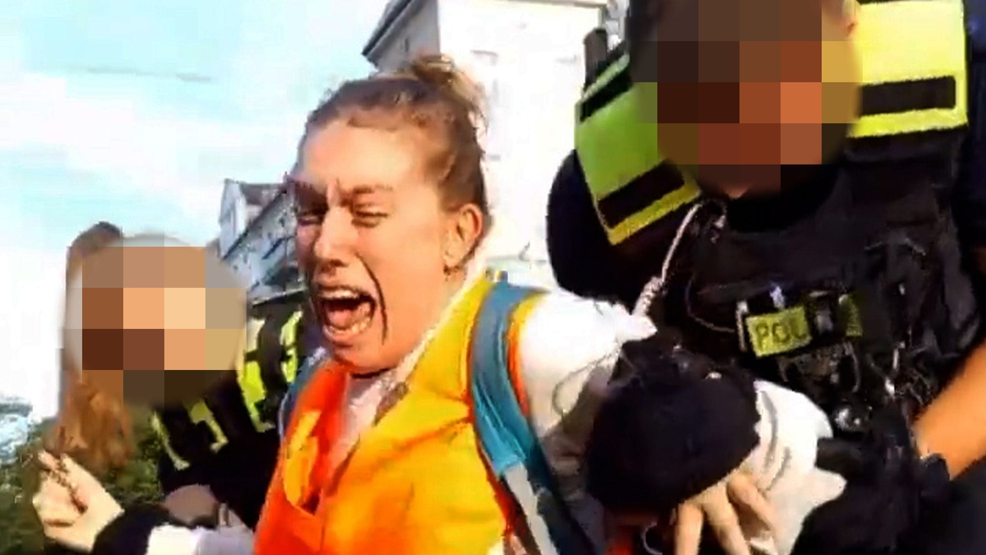 Letzte Generation, Schmerzgriff, Polizei, Gewalt, Protest