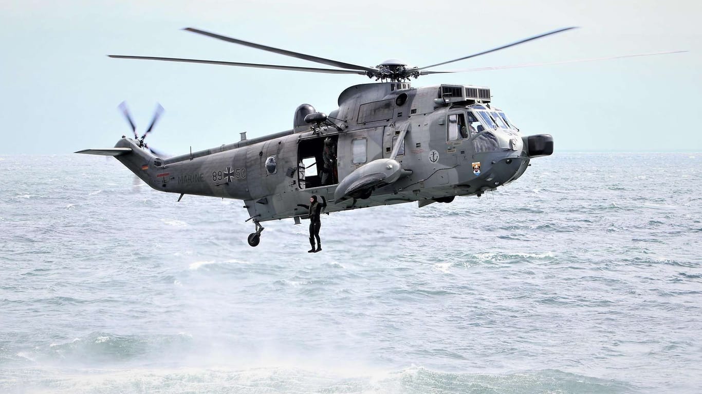 Der Helikopter Sea King wird von der Marine auch "Bock" genannt. Er zeichnet sich durch große Reichweite aus und deckt so fast die gesamte Nordsee ab.