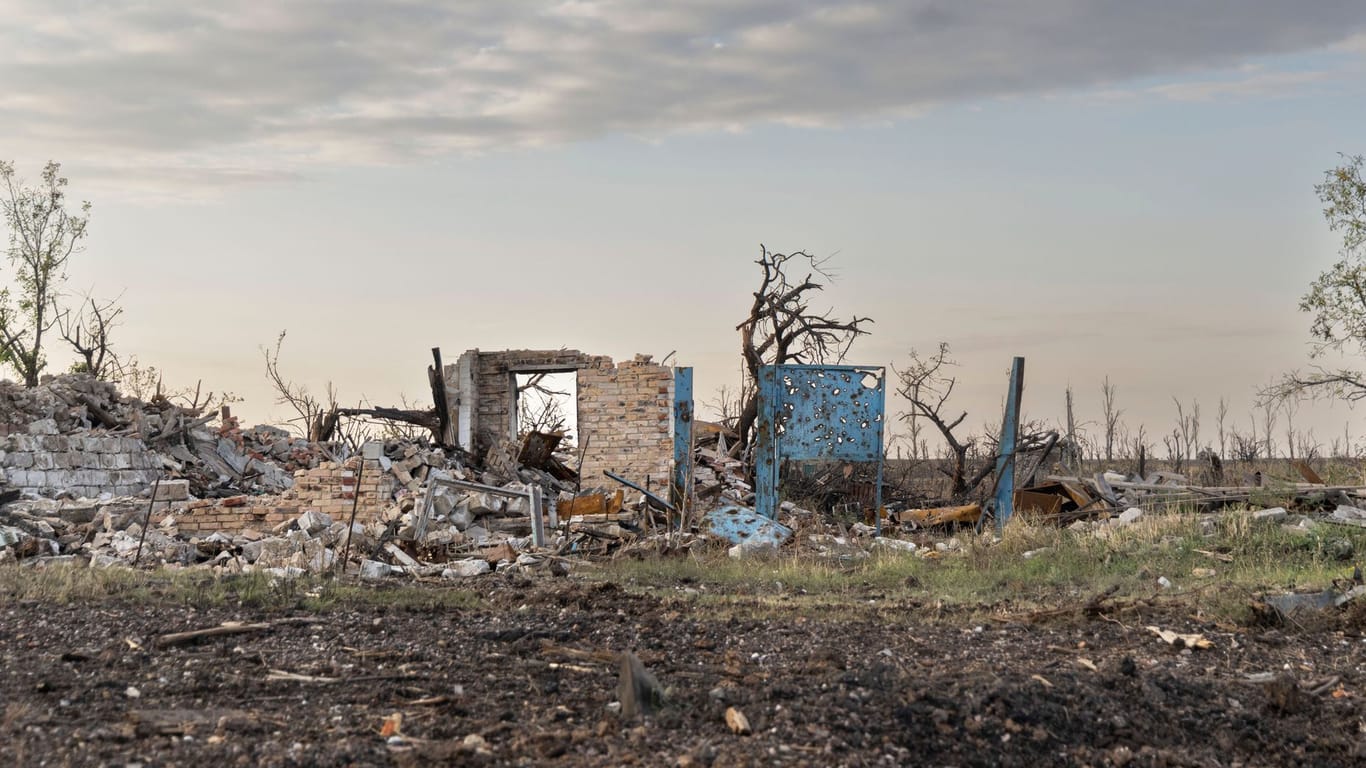 Zerstörung in Andrijiwka.