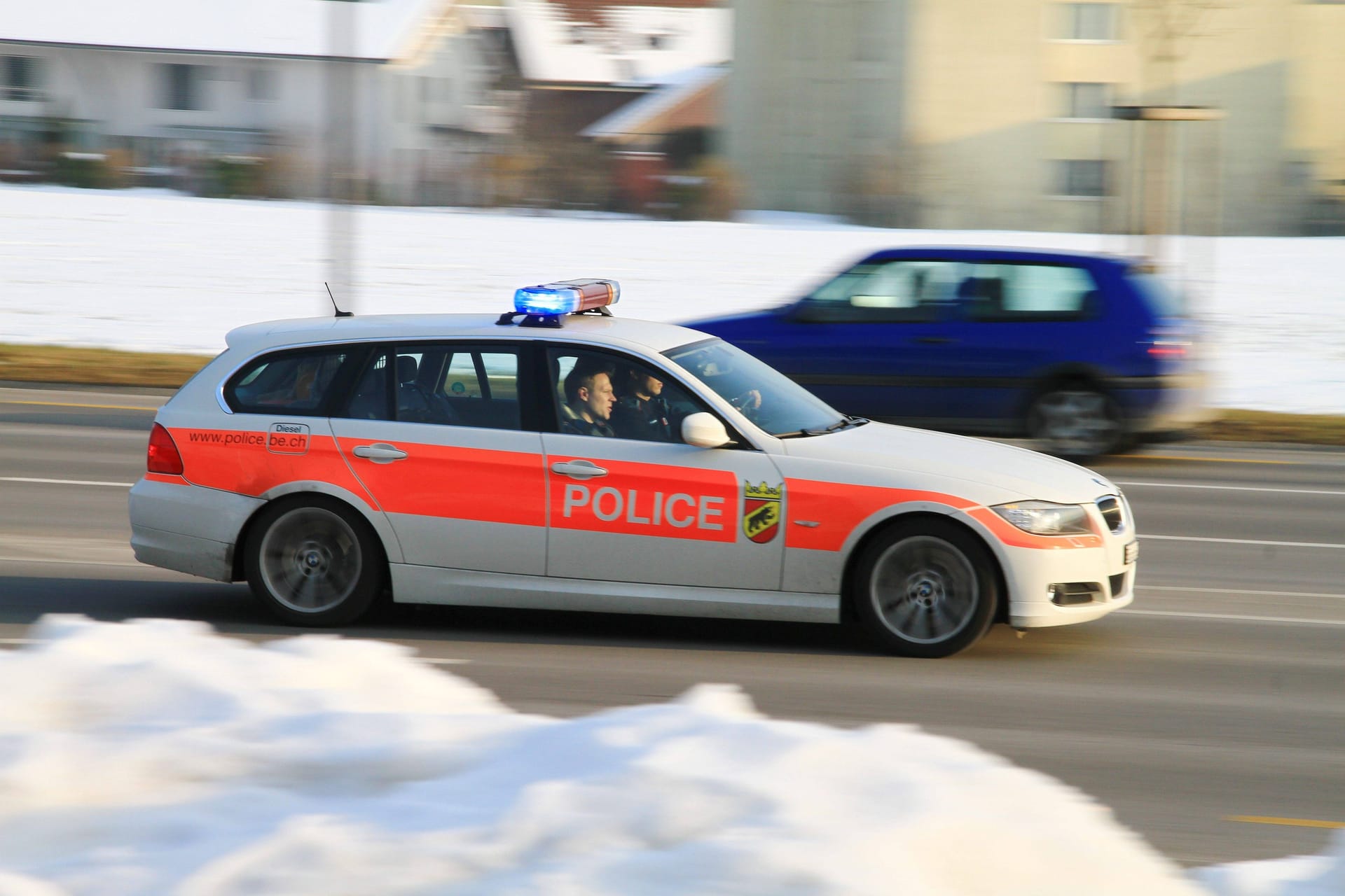 Schweizer Polizeiauto (Symbolbild)