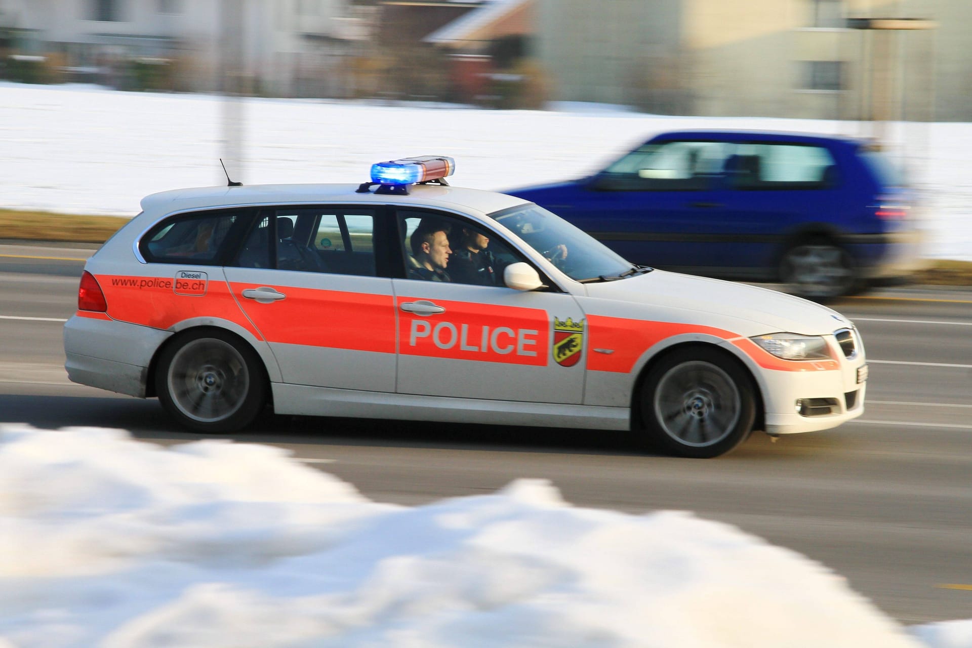 Schweizer Polizeiauto (Symbolbild)