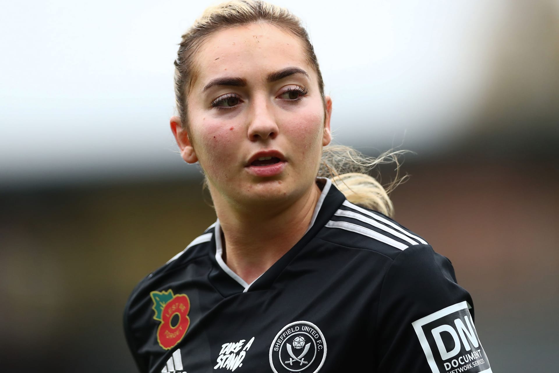 Maddy Cusack während eines Ligaspiels für Sheffield United (Archivbild).