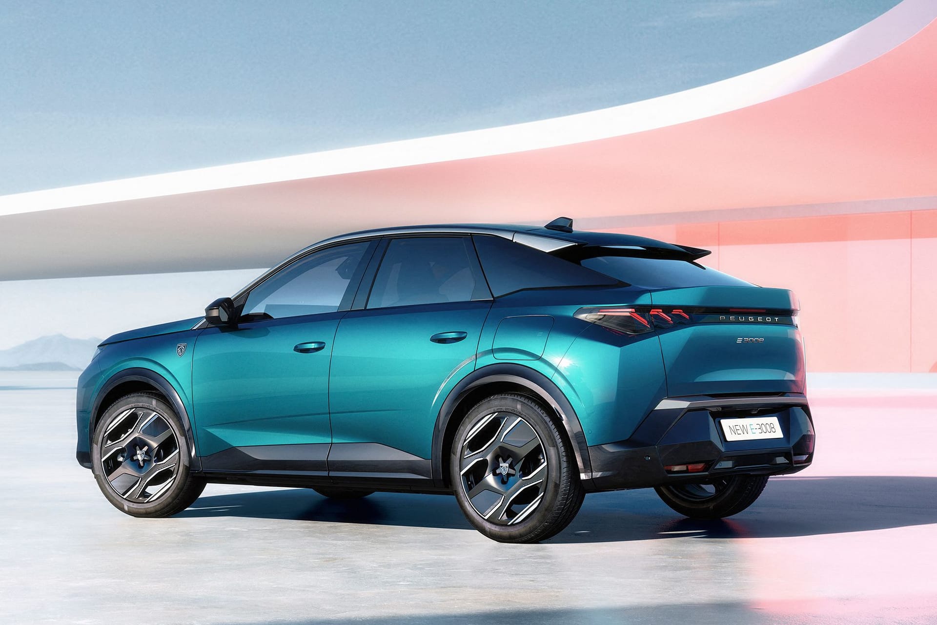 SPERRFRIST 12.9.2023, 14 UHR: Typveränderung: Der Peugeot 3008 wird zum rein elektrischen Fastback.