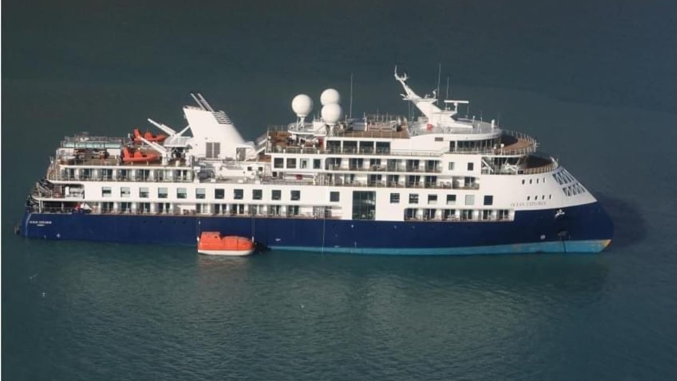 "Ocean Explorer": Das Schiff ist vor Grönland auf Grund gelaufen.