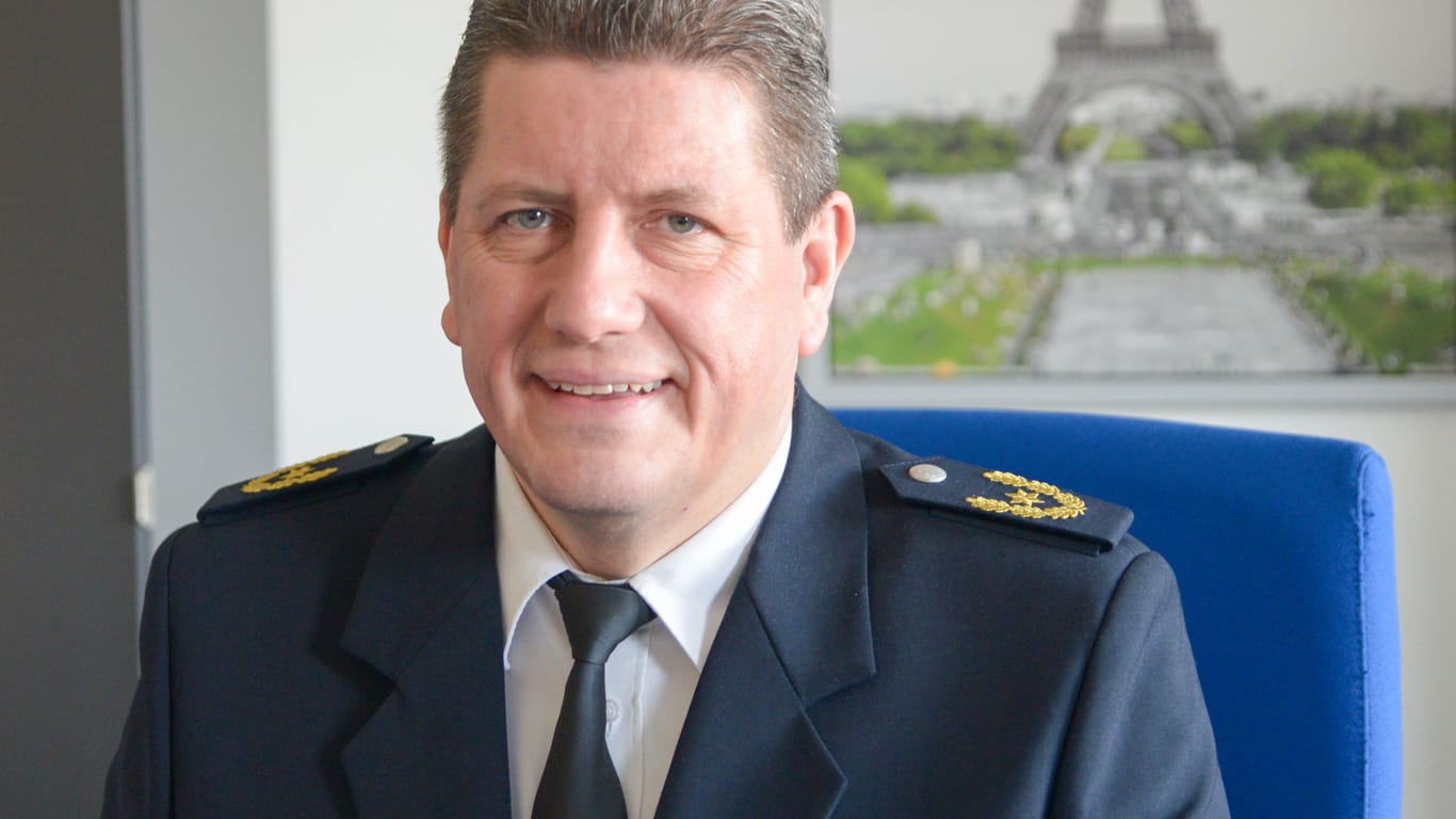 Uwe Lange bei seiner Ernennung zum Polizeivizepräsidenten im Jahre 2019