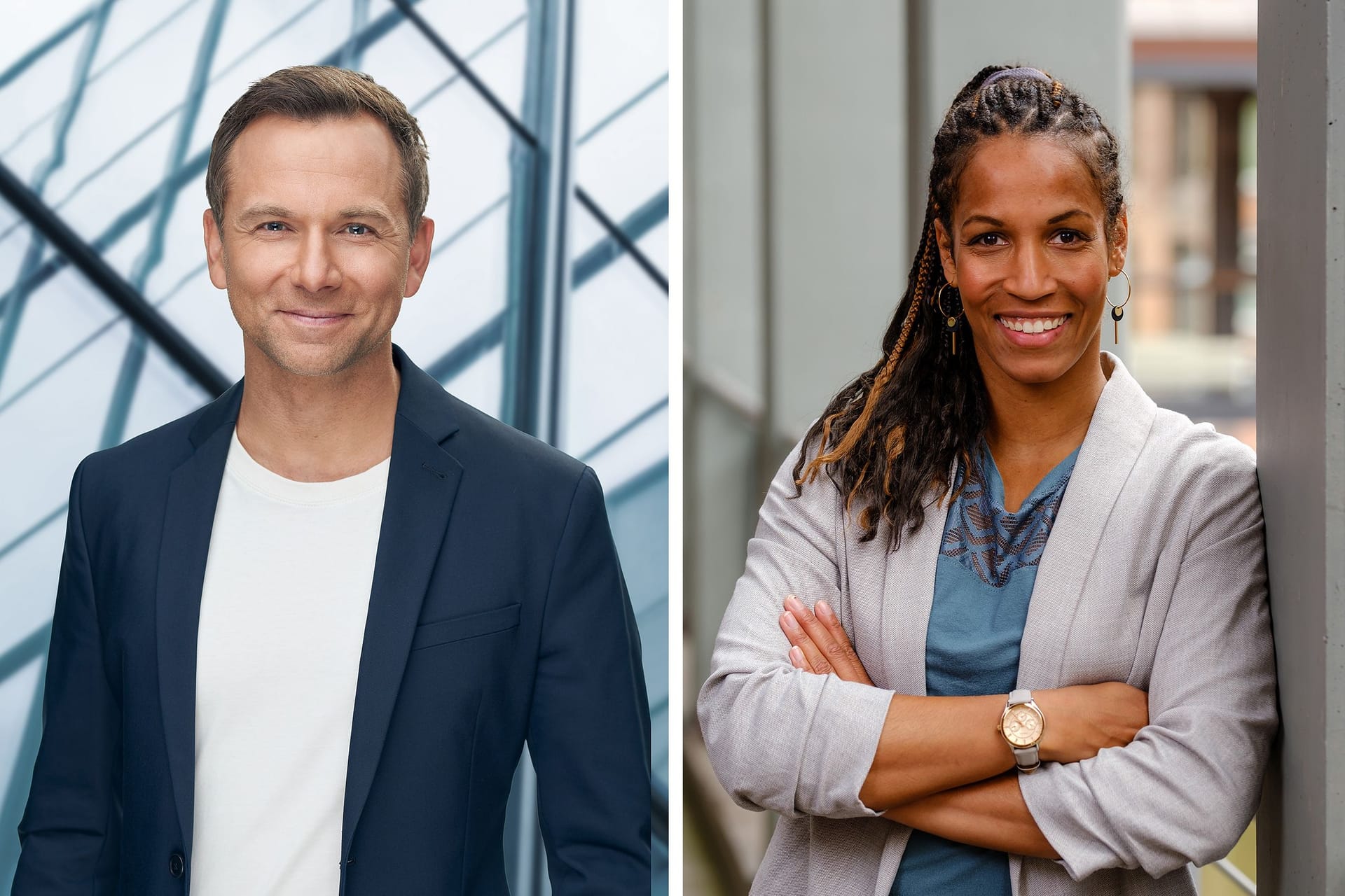 Tino Böttcher und Mariama Jamanka: Sie sind die Neuen im "Mittagsmagazin".