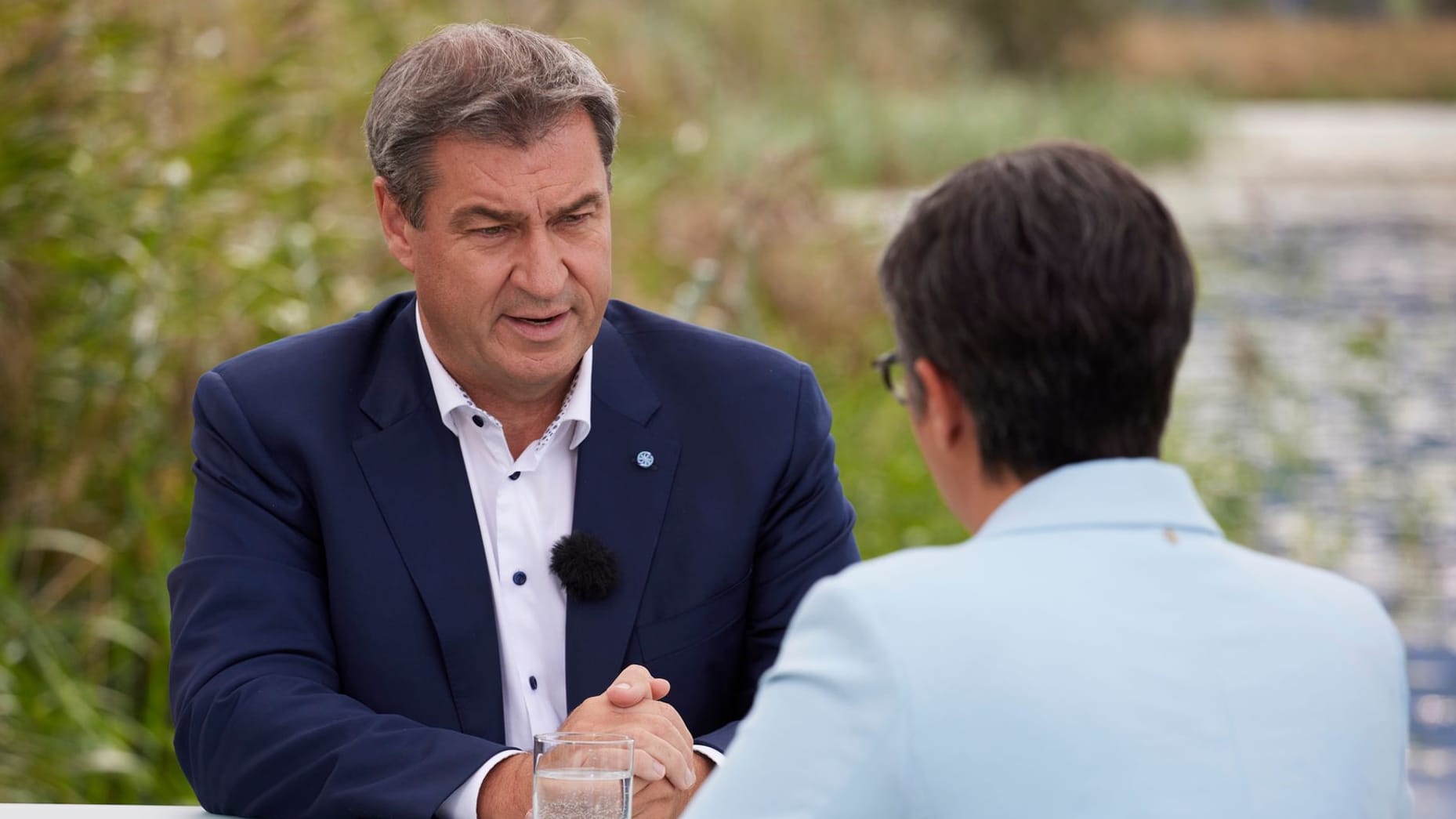 Markus Söder im Sommerinterview: Für seine Entscheidung, an Hubert Aiwanger festzuhalten, musste der bayrische Ministerpräsident viel Kritik einstecken.