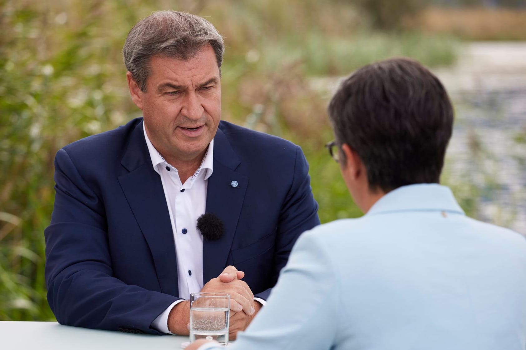Markus Söder im Sommerinterview: Für seine Entscheidung, an Hubert Aiwanger festzuhalten, musste der bayrische Ministerpräsident viel Kritik einstecken.