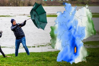 Ein Sturmtief kommt auf Deutschland zu