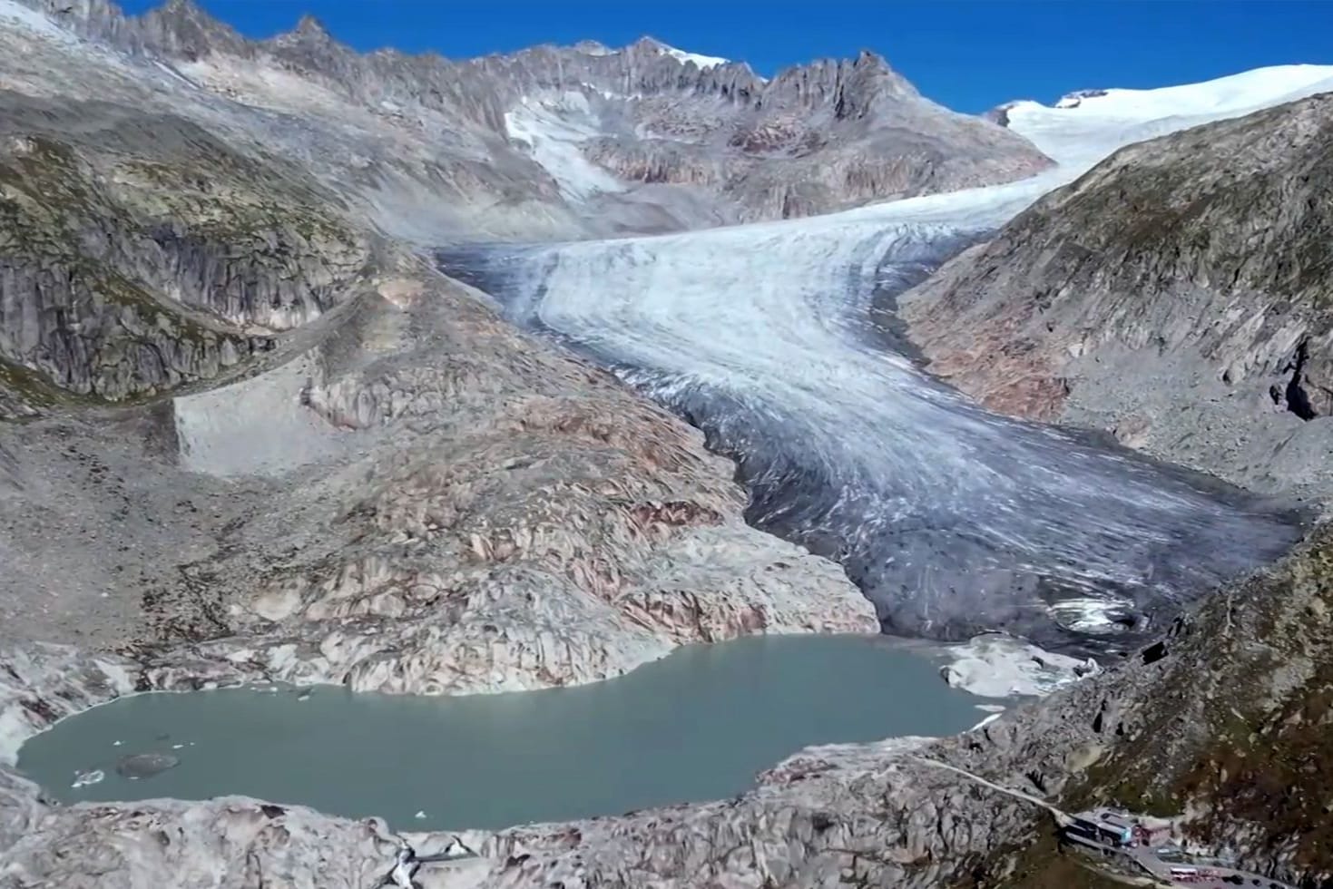 Alpengletscher in der Schweiz: Die Eisschilde schmelzen dramatisch schnell.