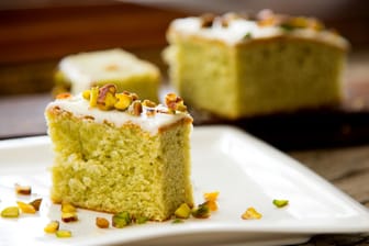 Pistazienkuchen ist ein seltenes, aber überaus delikates Dessert.