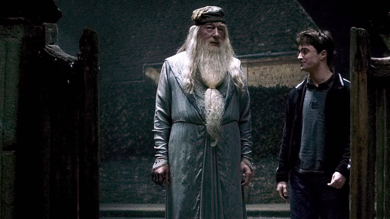 Michael Gambon und Daniel Radcliffe: Sie spielten Dumbledore und Harry Potter.