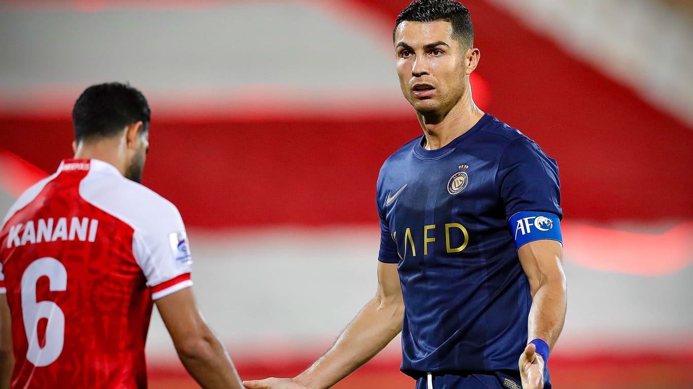 Einst sportliches Vorbild, jetzt in Saudi-Arabien: Cristiano Ronaldo spielt neuerdings für den Klub Al-Nassr.