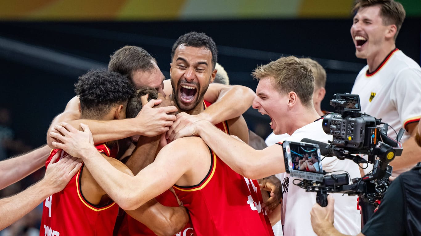 Deutschland jubelt: Das Finale der Basketballer bei der WM wird auch im frei empfangbaren TV zu sehen sein.