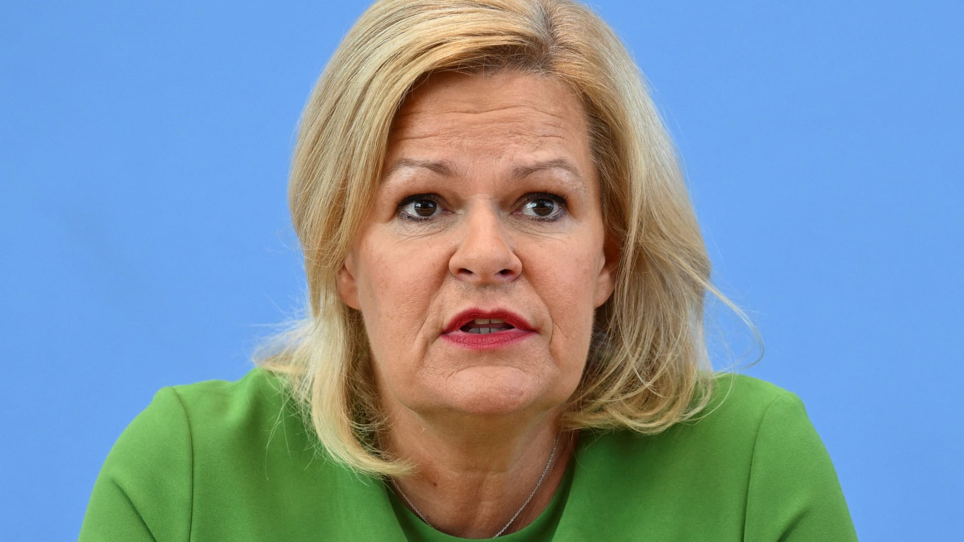 Nancy Faeser, Bundesinnenministerin (Archivbild): Die SPD-Politikerin ist Spitzenkandidatin bei der Landtagswahl in Hessen.