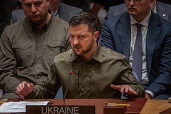 Wolodymyr Selenskyj spricht vor der UN-Vollversammlung