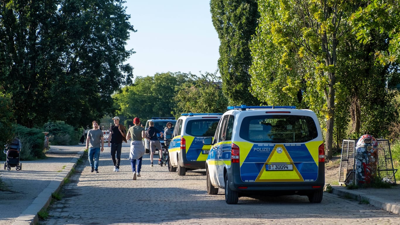 Streifenwagen der Berliner Polizei (Archivfoto): Die Beamten mussten in Karlshorst zu einem Vorfall ausrücken.