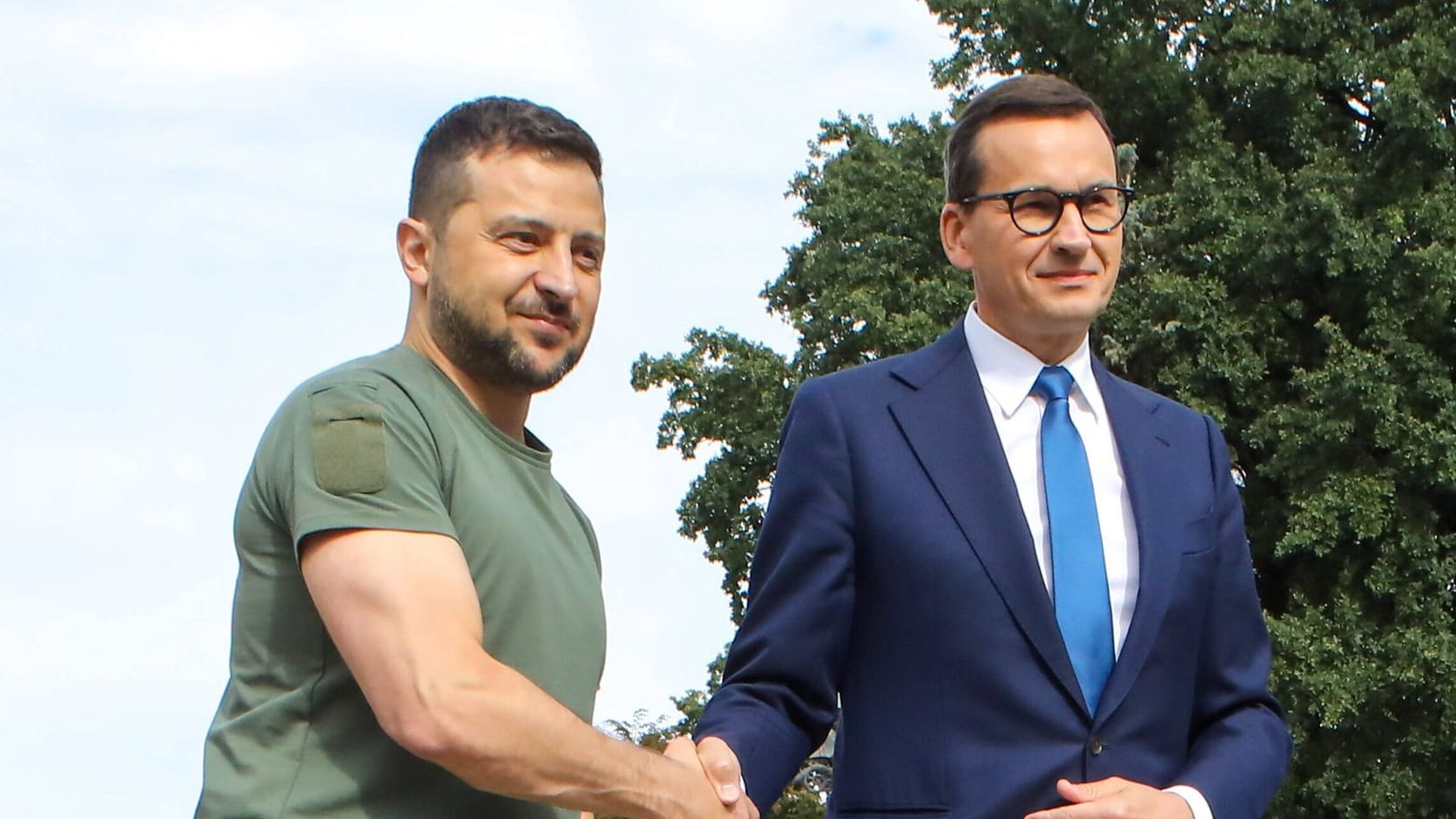 Wolodymyr Selenskyj und Mateusz Morawiecki: Die Ukraine und Polen streiten über Getreide.