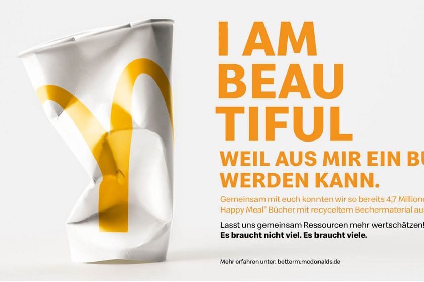 McDonald's Kampagne: In der neuen Kampagne wirbt das Fast-Food-Unternehmen für mehr Nachhaltigkeit.