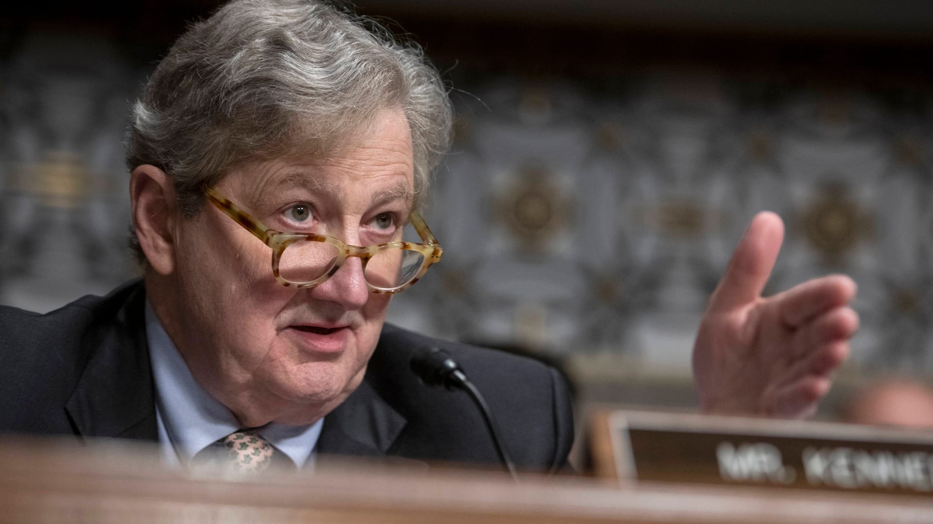 Der republikanische US-Senator John Kennedy bei einer Anhörung im Senat (Archivbild).