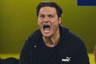 Verärgert: BVB-Trainer Edin Terzic im Spiel gegen Heidenheim.