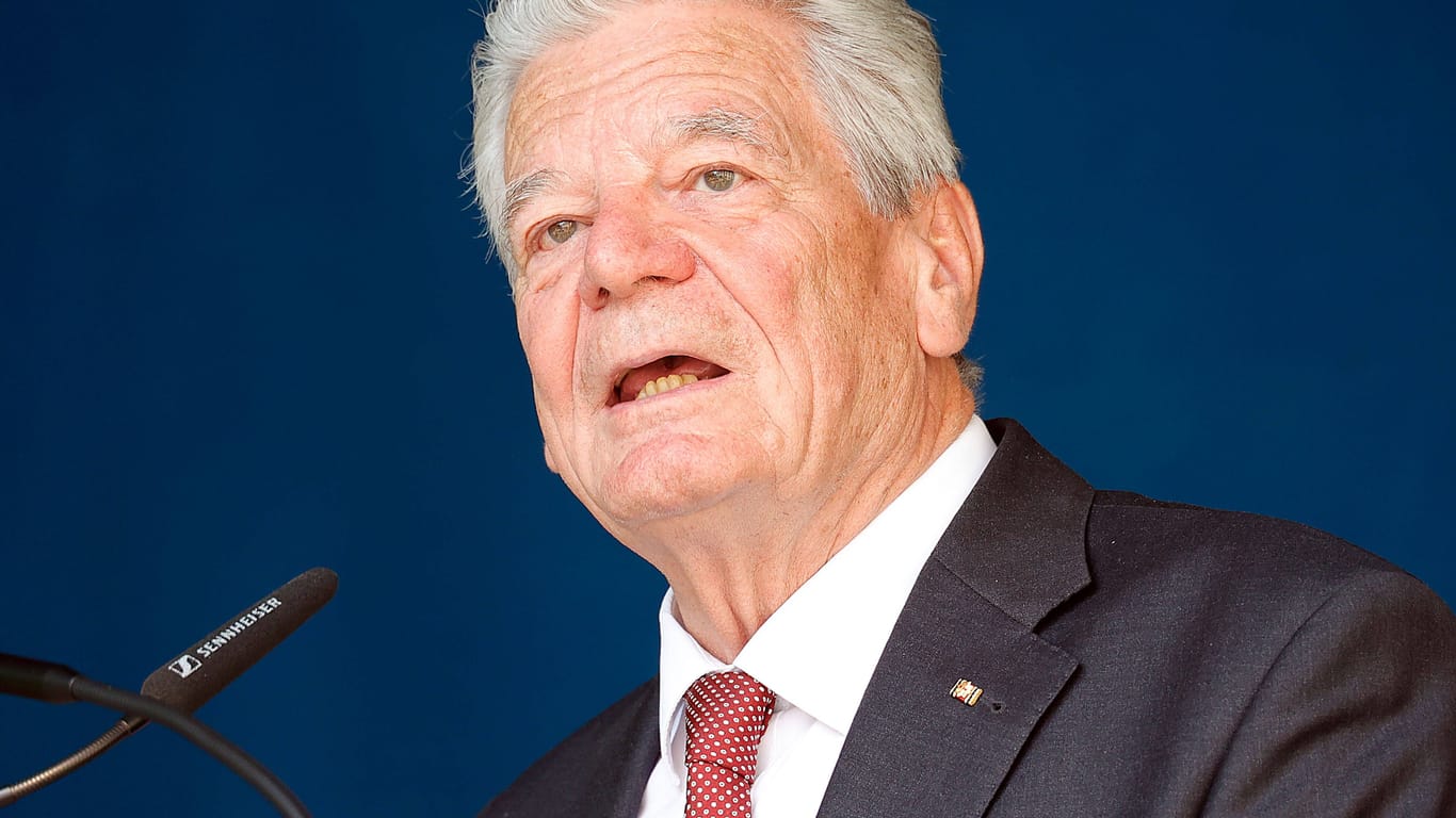 Bundespräsident a.D. Joachim Gauck bei einer Gedenkveranstaltung im sächsischen Chemnitz (Archivbild).