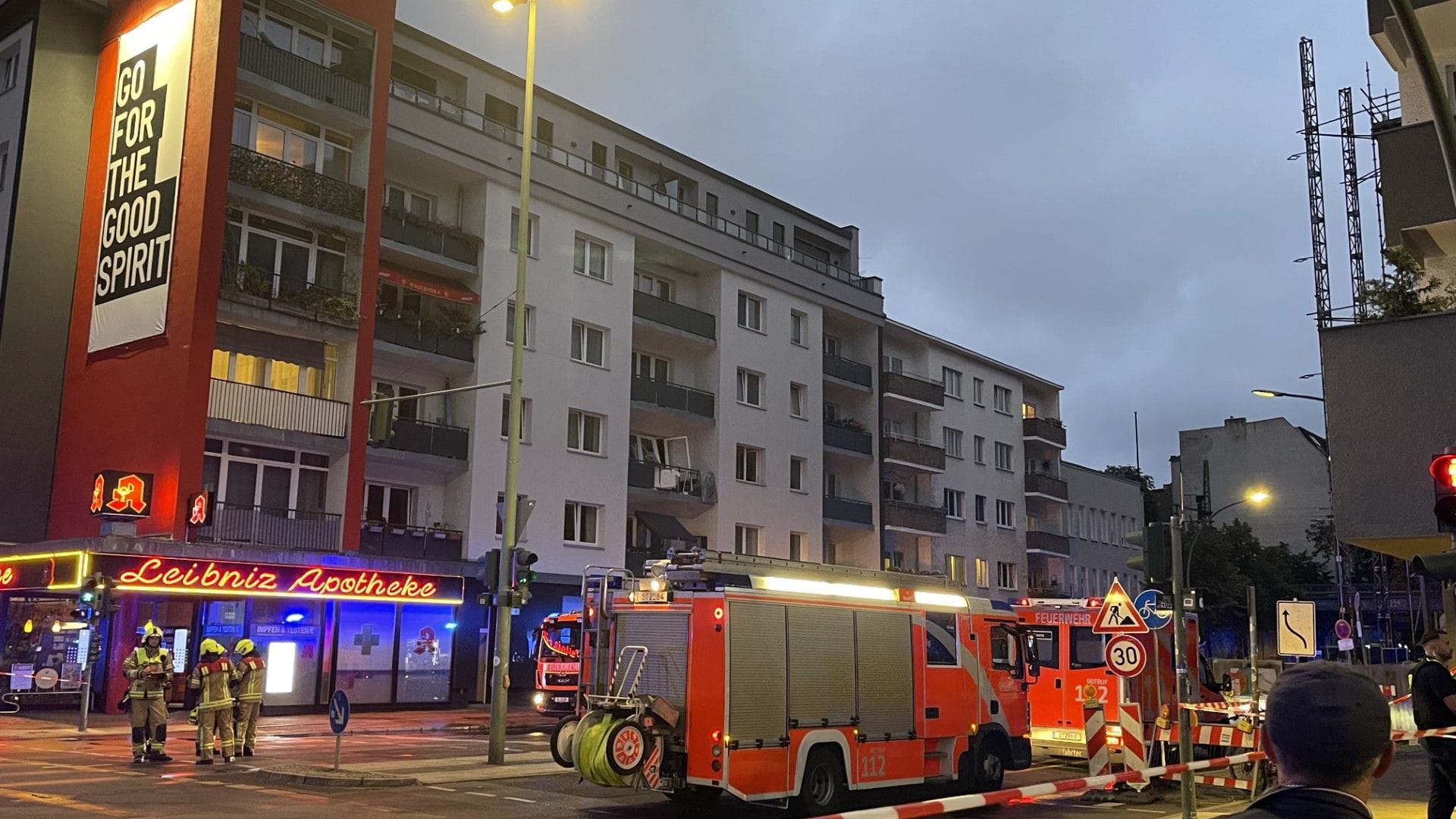 Berlin-Charlottenburg: In einer Wohnung kam es zu einer Gasexplosion.