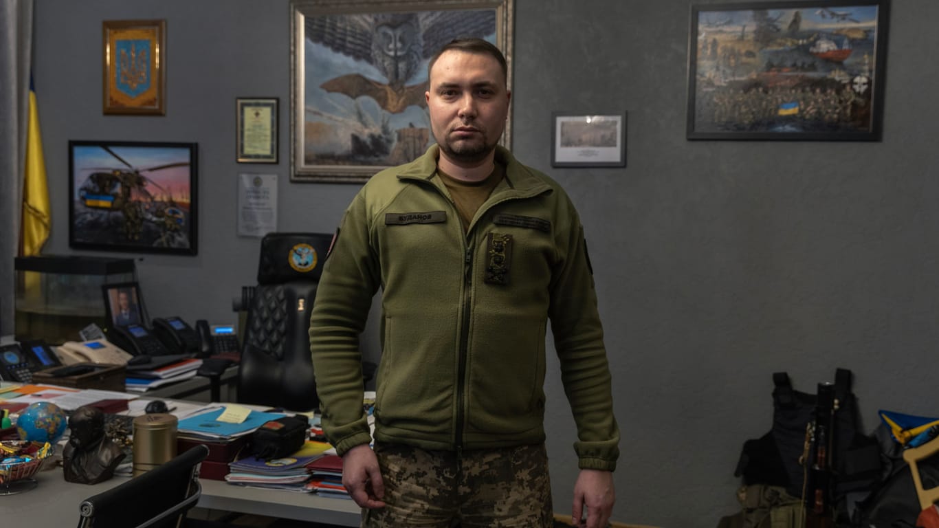 Generalmajor Kyrylo Budanow in seinem Büro im Gebäude des ukrainischen Militärgeheimdienstes (Archivbild).