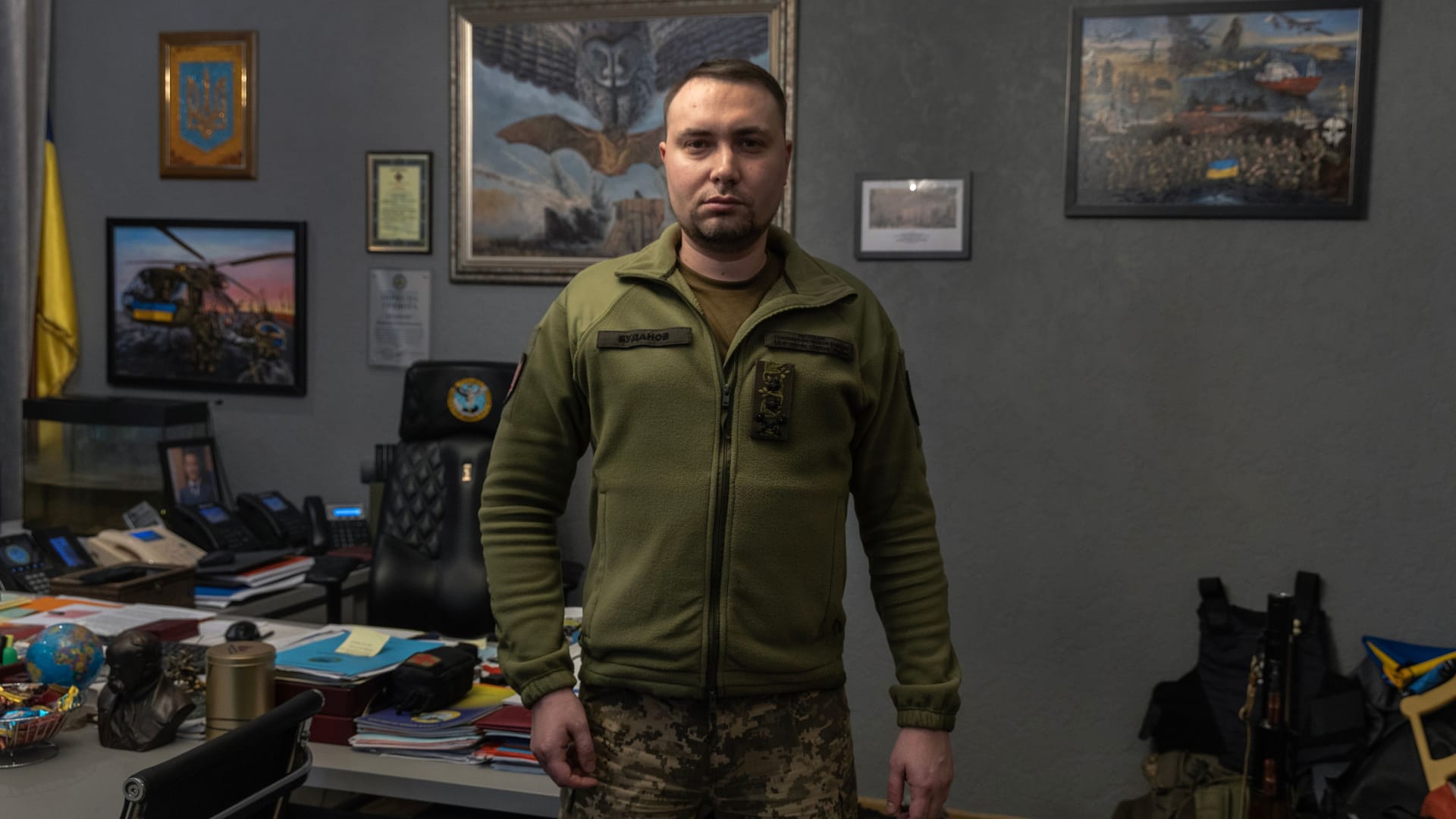 Generalmajor Kyrylo Budanow in seinem Büro im Gebäude des ukrainischen Militärgeheimdienstes (Archivbild).