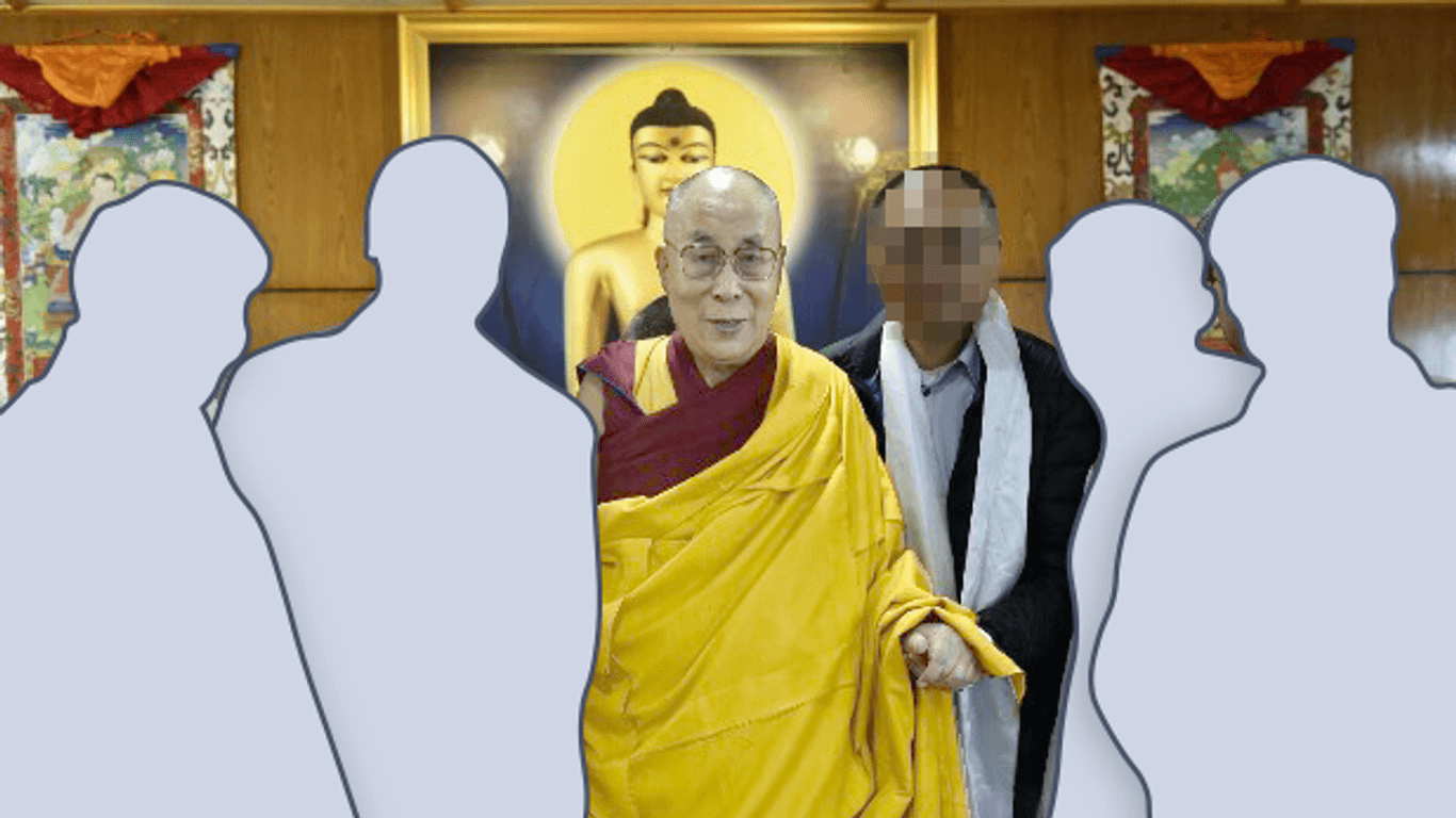 Jian G. mit dem Dalai Lama: Wenige Wochen nach seinem letzten dokumentierten Treffen mit Exil-Oppositionellen half er Krah bei seinem Trip nach Shanghai.