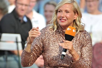 Andrea Kiewel: Sie moderiert den "ZDF-Fernsehgarten".