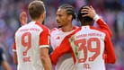 Überragendes Trio: Bayerns Kane, Sané und Tel (v. li.) trafen gegen Bochum.