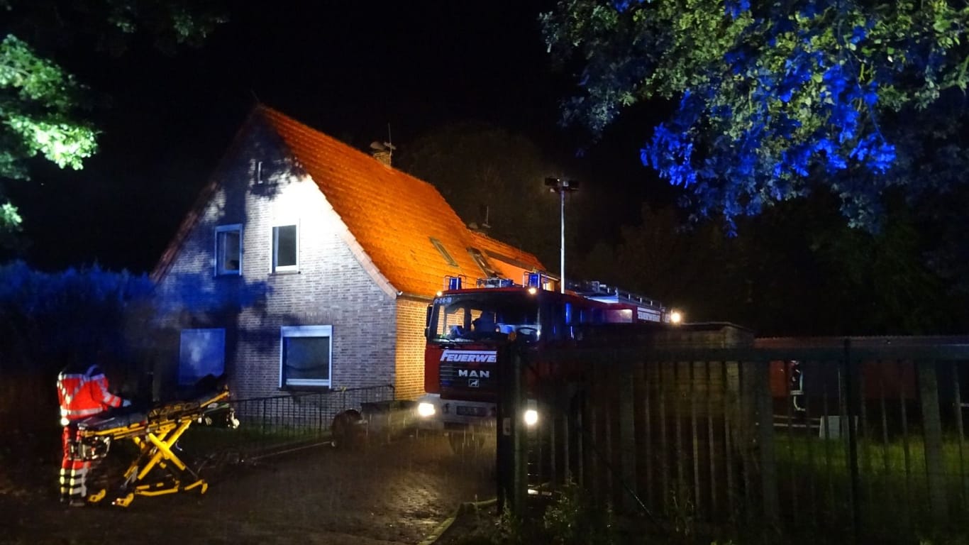 Brandhaus: Der Verdächtige war nicht mehr vor Ort, wurde jedoch in einem Nachbarort gefasst.