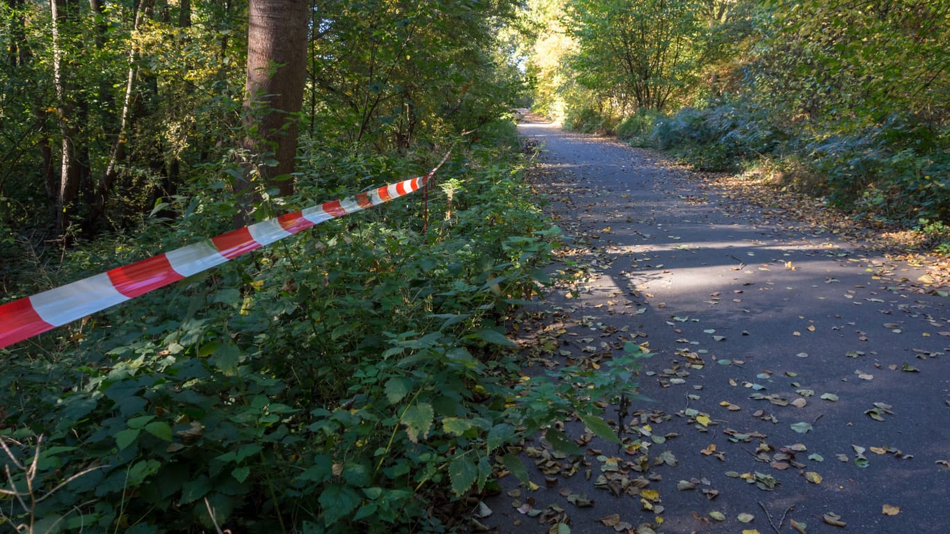 Absperrungen im Naturschutzgebiet Boberger Niederung in Hamburg: Hier wurden 2018 erhöhte Dioxinwerte festgestellt.