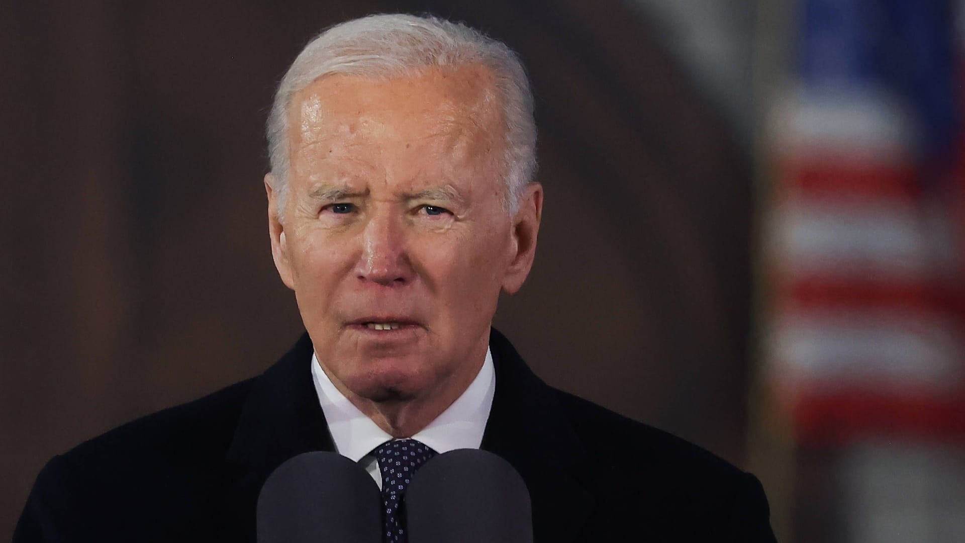 US-Präsident Joe Biden bei seinem Besuch in Polen im Februar 2023.