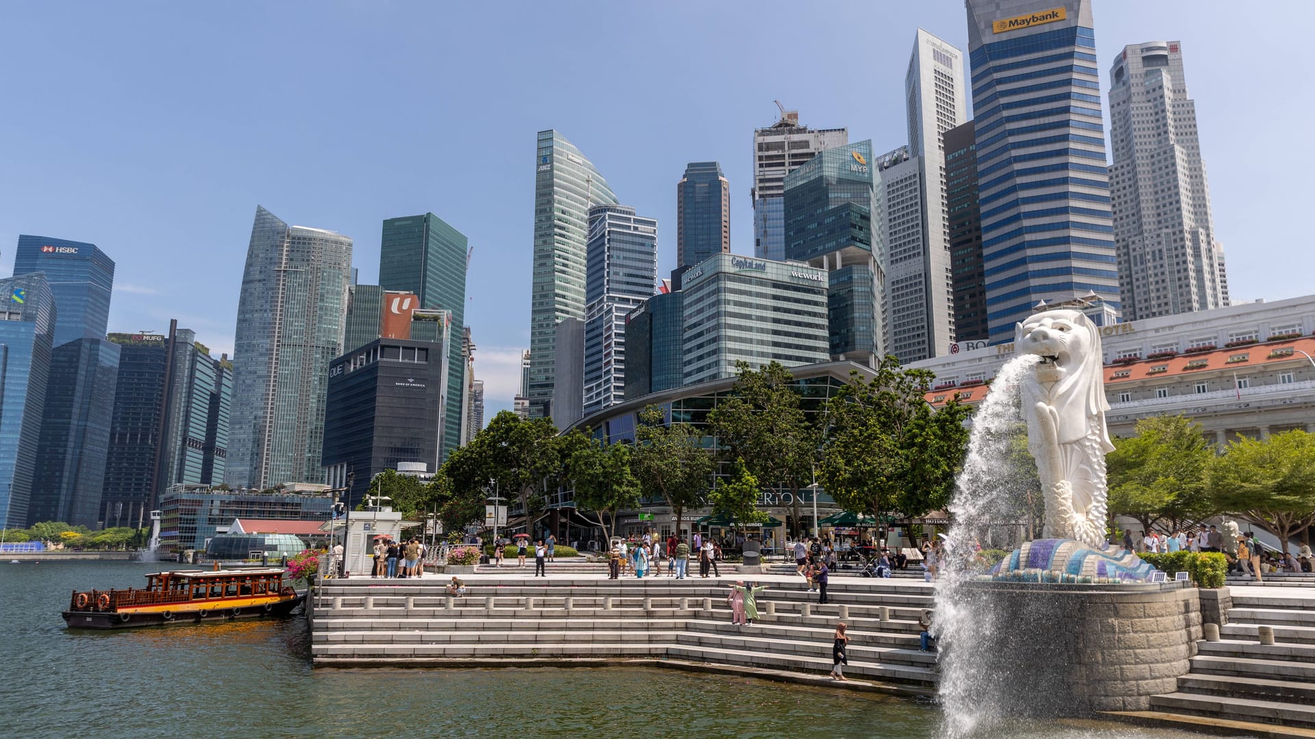 Skyline von Singapur: