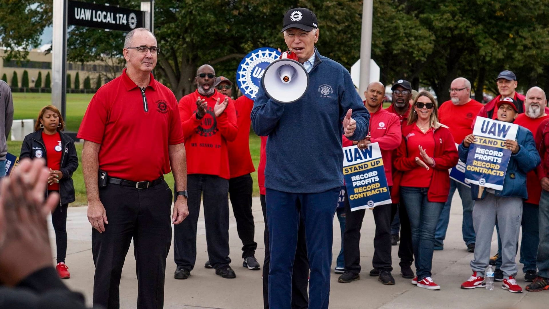 An der Seite der Arbeiter: Joe Biden schaltet in Michigan plötzlich in den Wahlkampfmodus.