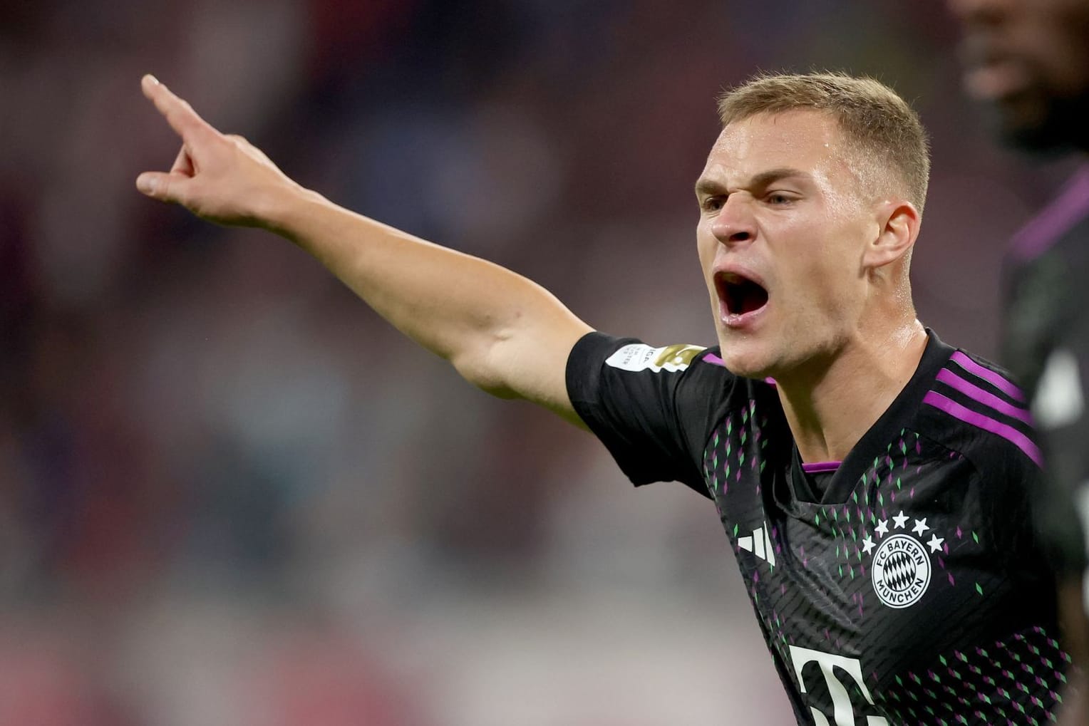 Joshua Kimmich: Er war mit der ersten Hälfte seiner Bayern nicht zufrieden.