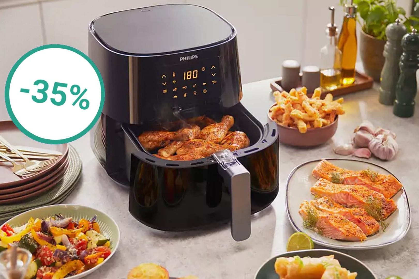 Der beliebte Philips-Airfryer ist in der XL-Version jetzt radikal reduziert im Angebot.