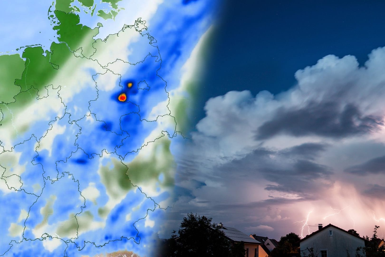 Wetter, Unwetter, Deutschland, Wetterausblick, Wetterkarte